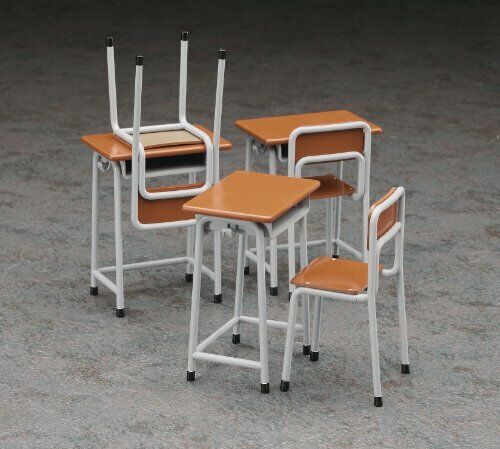 Hasegawa 62001 1/12 Figura Accessori Serie Scuola Scrivania E Sedia FA01 Japan