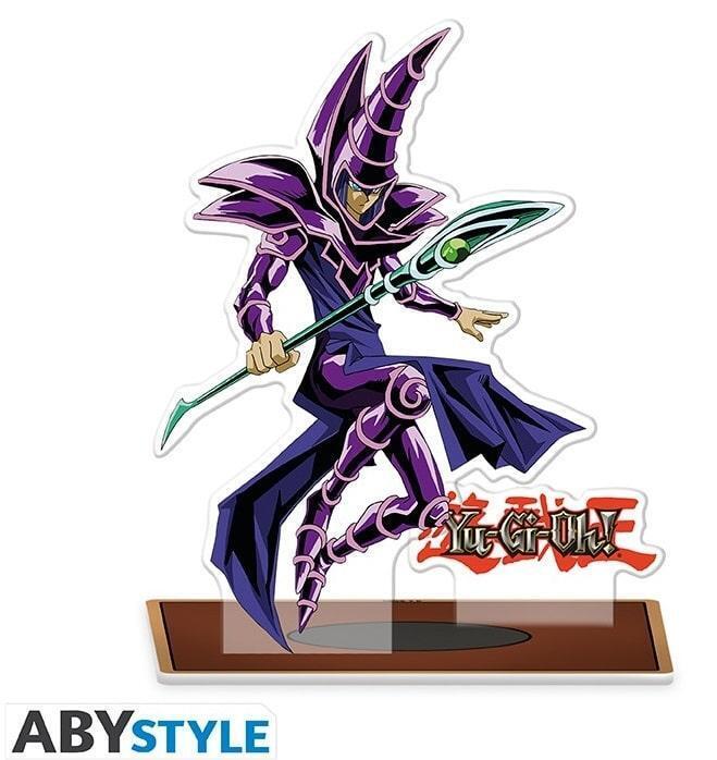 YU-GI-OH! - DARK MAGICIAN Figure 2D in Acrilico Trasparente con Base e Logo 11cm