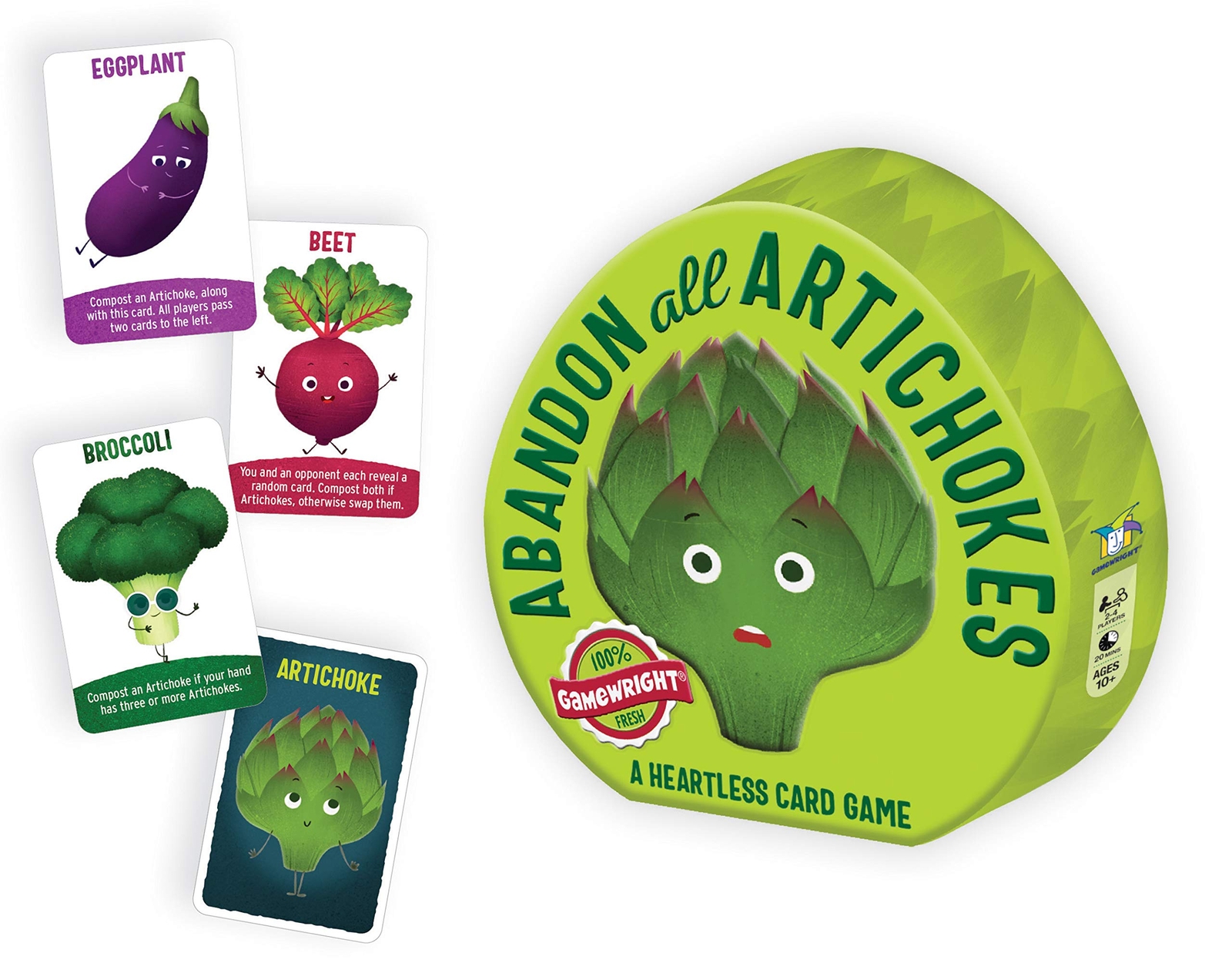 Gamewright   Abandon All Artichokes   Card Game   Ages 10+   2 to 4 Players   20