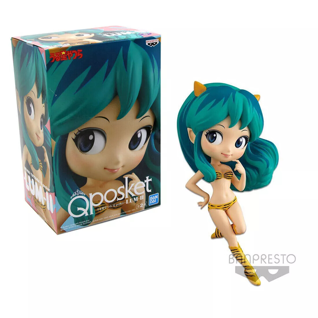 Official Lamù CHIBI LUM II VER. A Urusei Yatsura Q Posket Figure 15cm Banpresto