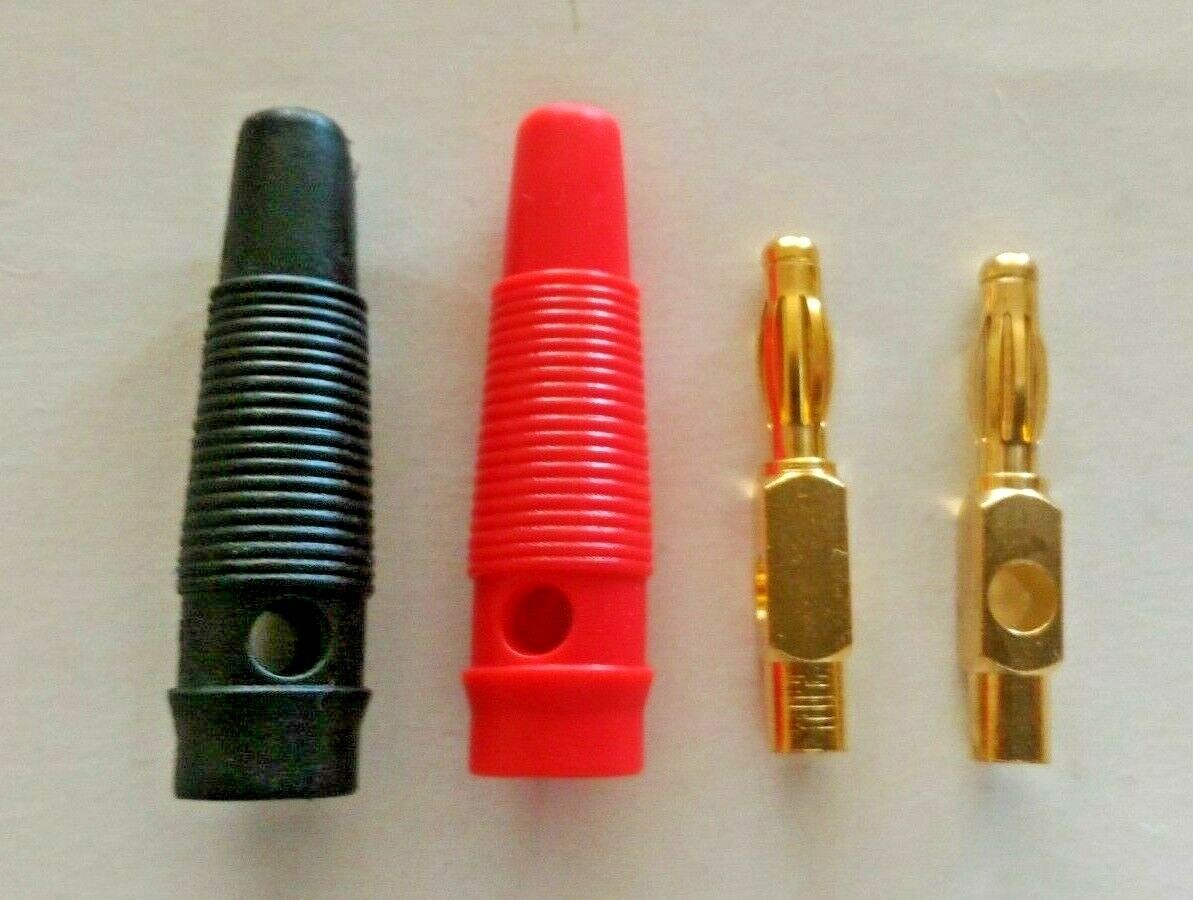 JAMARA ACCESSORI - SPINOTTI A BANANA ROSSO / NERO RED / BLACK BANANA PINS 095000