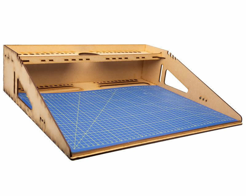 Modelcraft WTA3 Work Station A3 in legno con tappetino modellismo