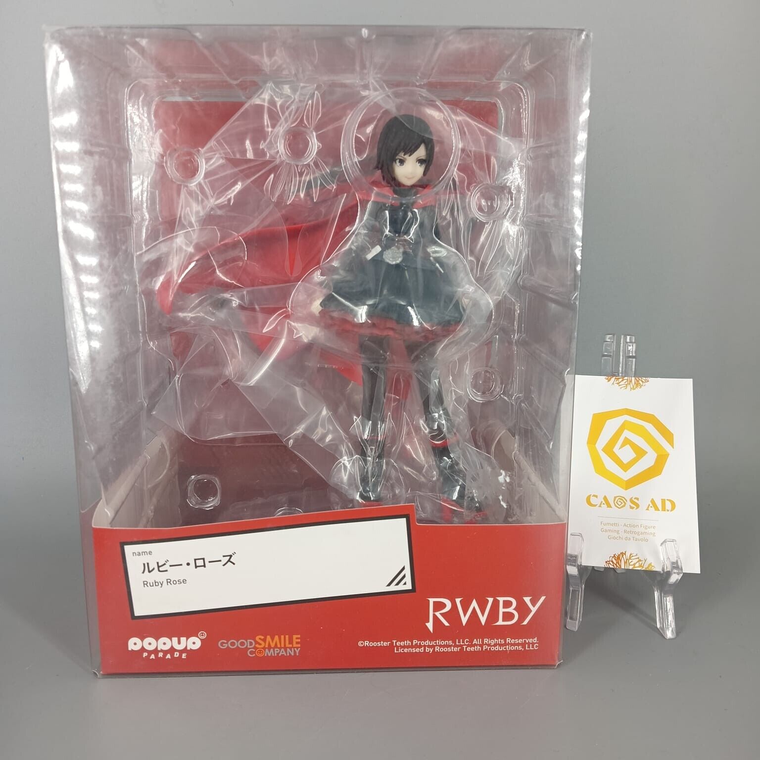 POPUP Parade Ruby Rose RWBY Action Figure Nuovo