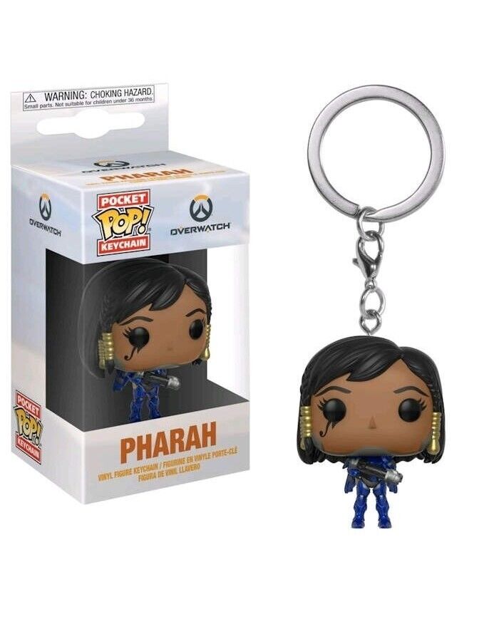 FUNKO POCKET POP KEYCHAIN PORTACHIAVI OVERWATCH PHARAH MINI FIGURE NEW