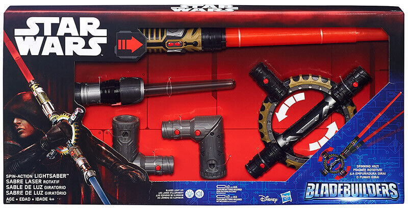 Star Wars Spin-Action Lightsaber Bladebuilders Spada Laser HASBRO