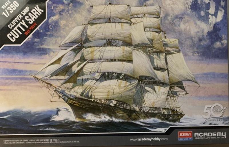 Cuttysark Clipper Ship 1:350 Plastic Model Kit ACADEMY