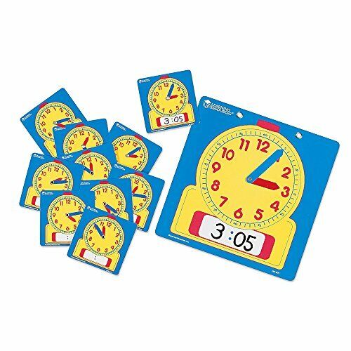 WRITE-ON/WIPE-OFF CLOCKS CLASS SET (o2y)