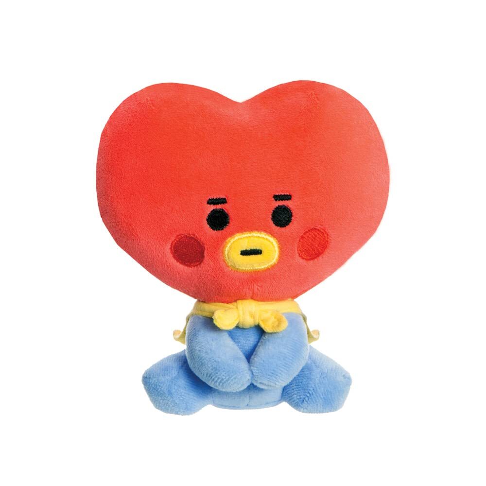 AURORA - BT21 Official Merchandise, Baby TATA Sitting Doll 5In, Soft Toy, Blue a