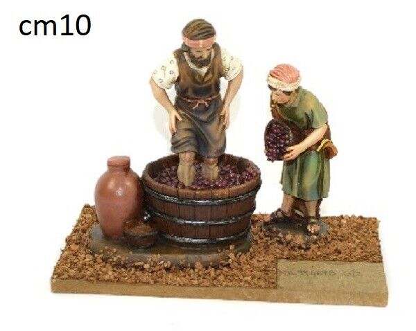 PRESEPE PASTORI IN VENDEMMIA 10 CM