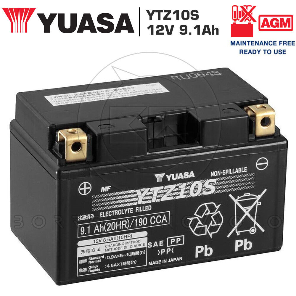 BATTERIA YUASA YTZ10S 12V 9AH PRECARICATA MV AGUSTA F4 1000 FT (F610AA) 2012