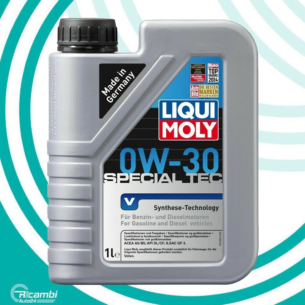 LIQUI MOLY 2852 SPECIAL TEC V 0W-30 A5/B5 OLIO MOTORE AUTO SINTETICO PER VOLVO