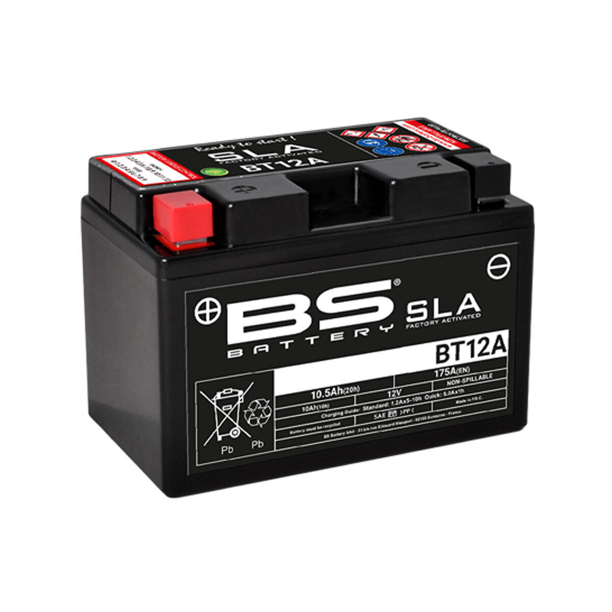BATTERIA PRECARICATA BS BATTERY SLA BT12A PER SUZUKI 1000 GSX R 2013-2017