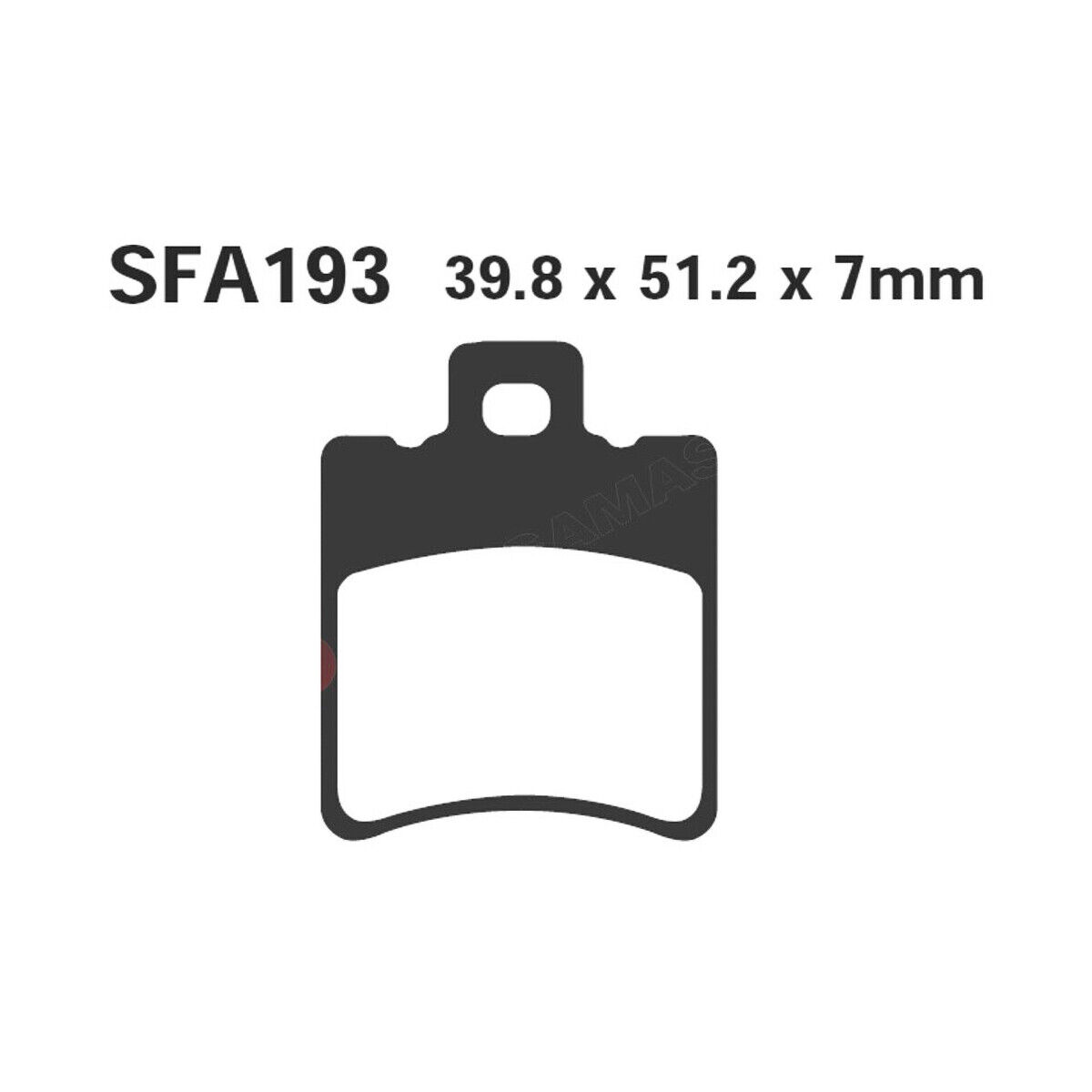 COPPIA PASTIGLIE EBC SFAC SFAC193 FOR APRILIA 50 RALLY AIR DT 1995-2003