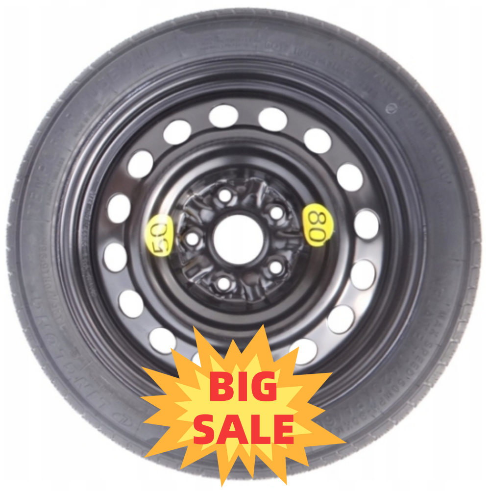 Ruotino di scorta 16" per Toyota C-hr CHR Corolla Auris , Yaris Cross
