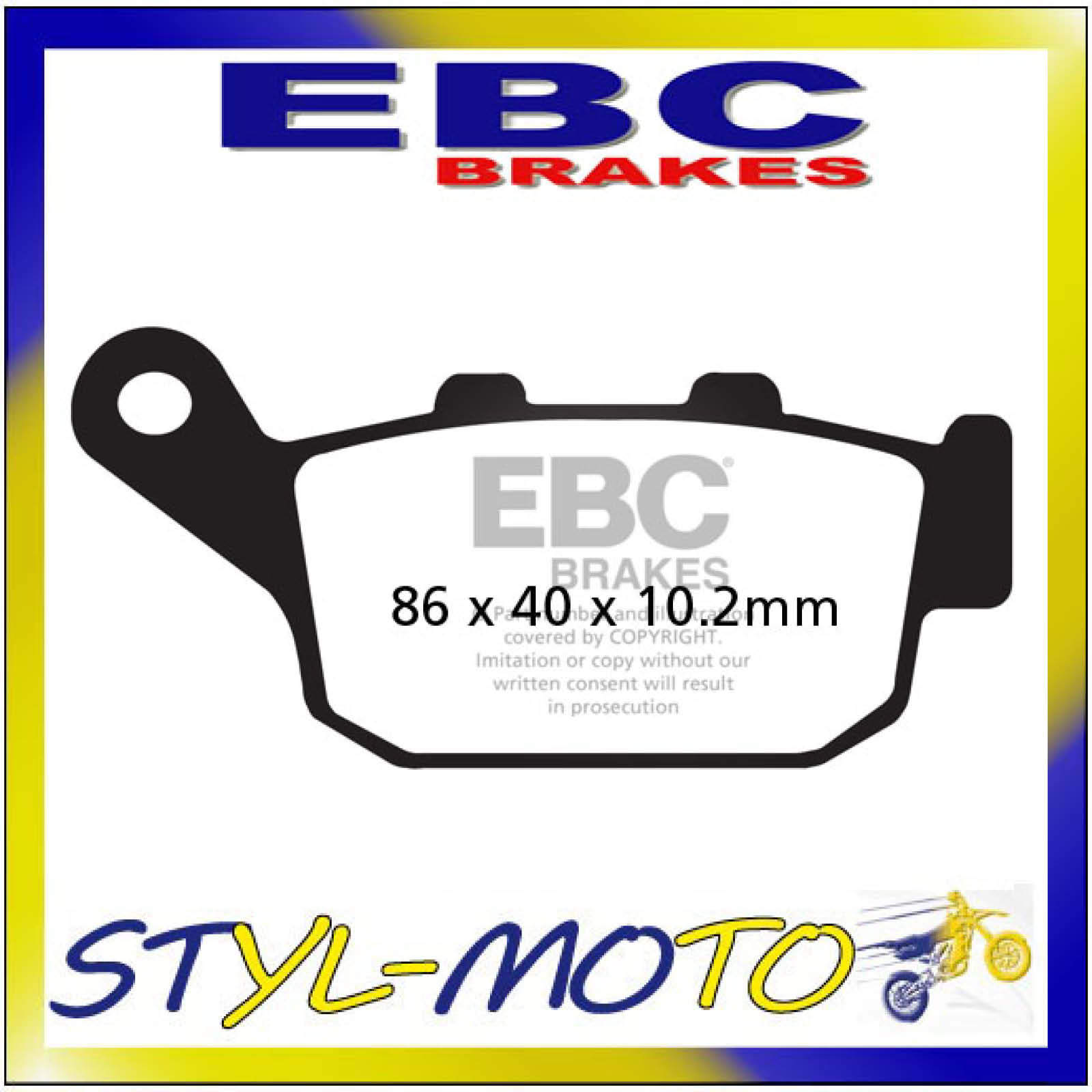 FA140HH PASTIGLIE SINTERIZZATE POSTERIORI EBC KAWASAKI Z 800 ZR800 2013-2016