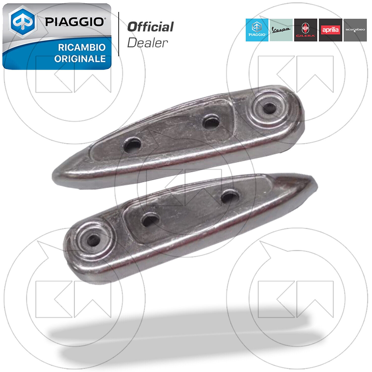 COPPIA PEDALINI POGGIAPIEDI ORIGINALI PIAGGIO LIBERTY 2T SPORT 50 2007-2008