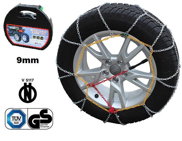 CATENE DA NEVE 9MM 195/60 R15 195/60-15 OMOLOGATE V5117 195 60 15