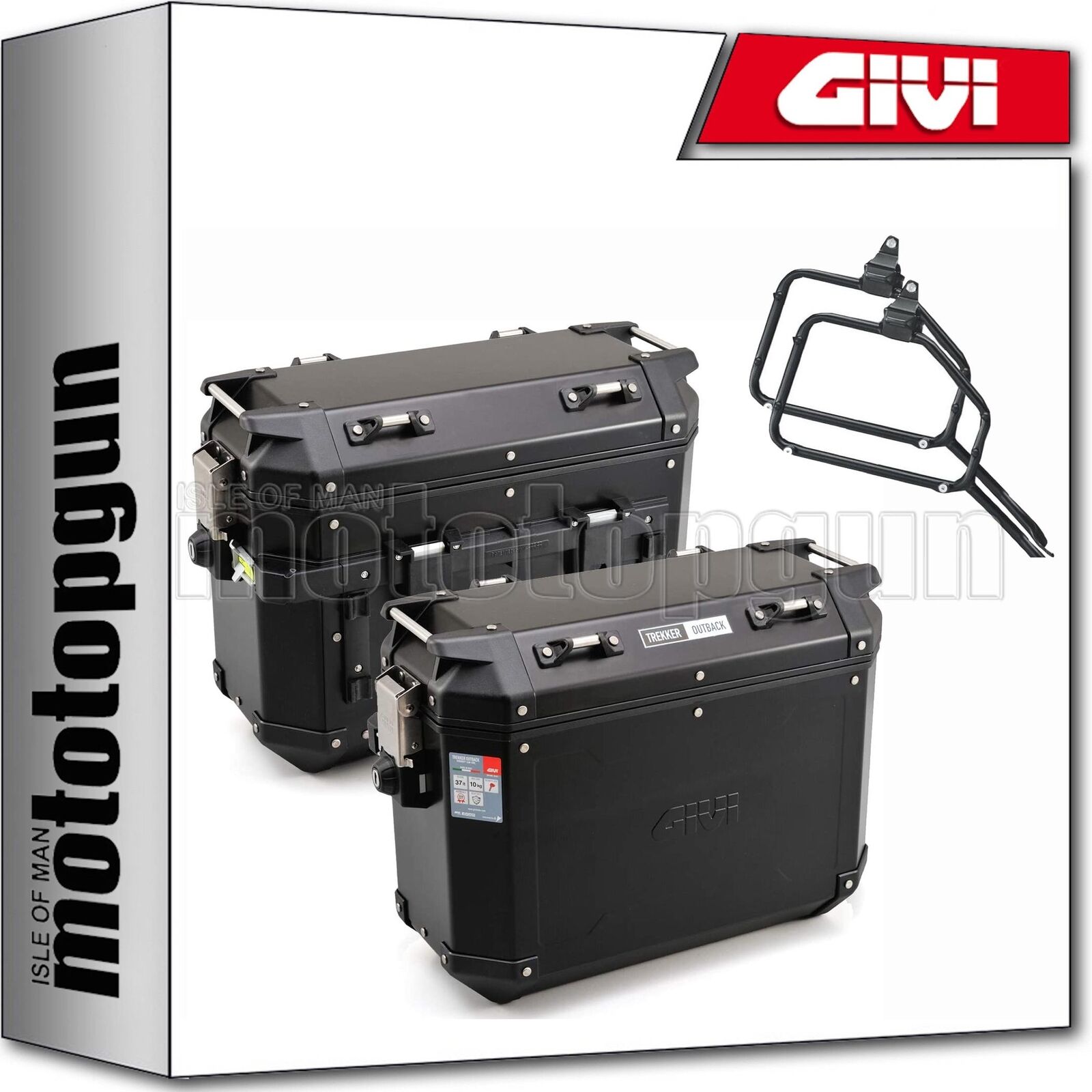GIVI OBKN37BX2 VALIGIE LATERALI + KIT TREKKER OUTBACK BMW R 1200 GS 2004 04