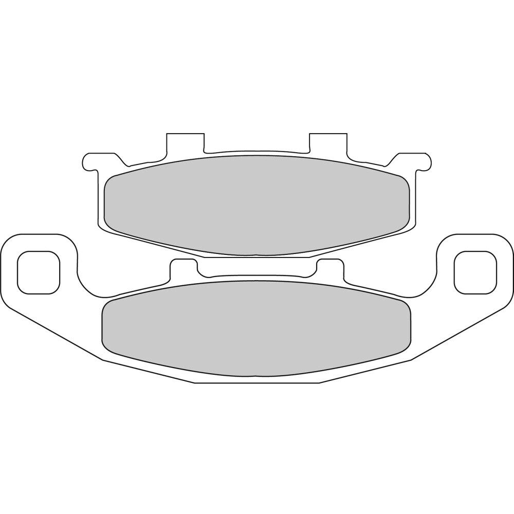 PASTIGLIE FRENO FERODO FDB481P PLATINUM FOR KAWASAKI 1200 ZRX R 2000-2000