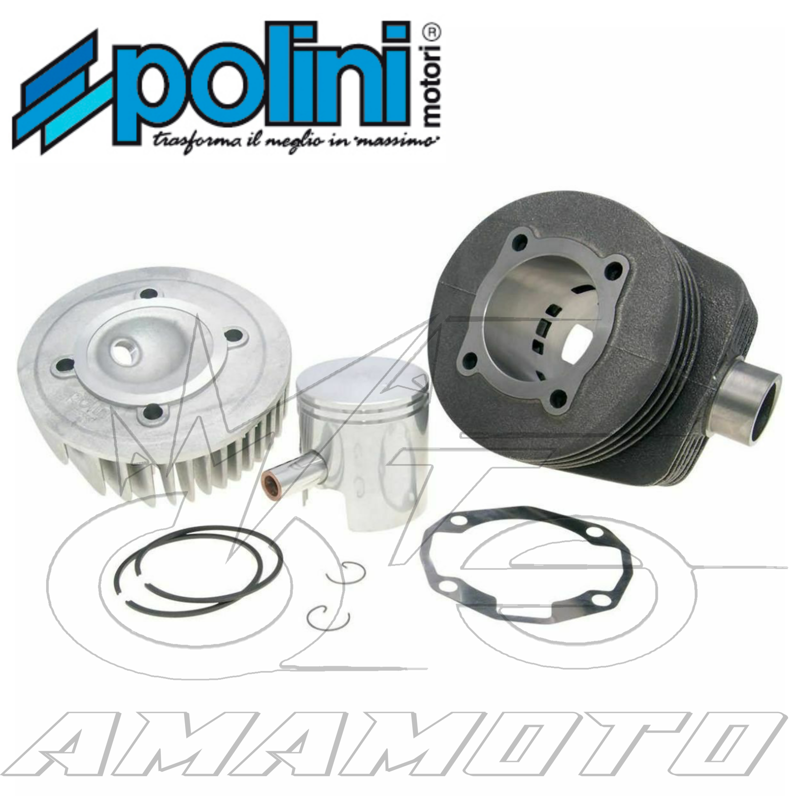 KIT CILINDRO POLINI Ø63 - 177 CC PIAGGIO VESPA PX 125 2 TEMPI