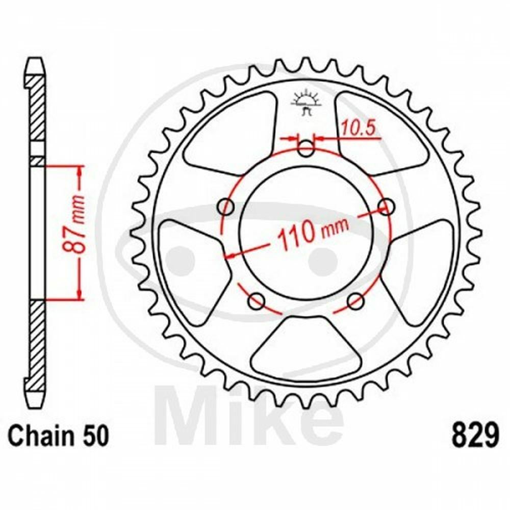 CORONA Z47 530 SILVER D.INT. 087 727.36.83 PER SUZUKI 750 GSX F 1989-2006