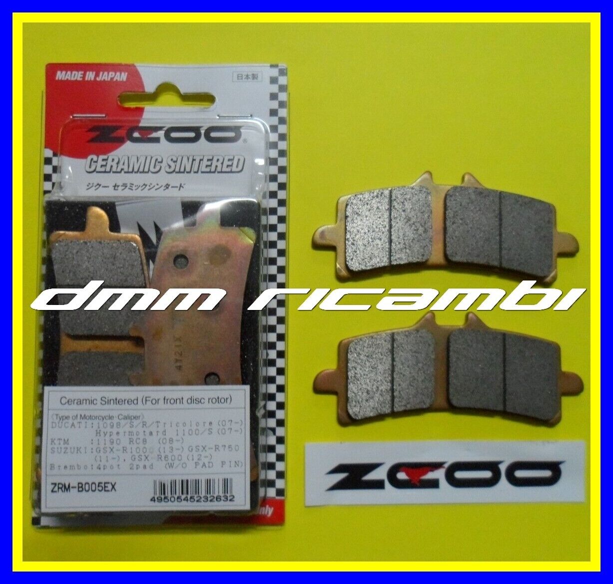 Pastiglie freno anteriori Racing ZCOO EX APRILIA TUONO V4 1100 RR / FACTORY 2020