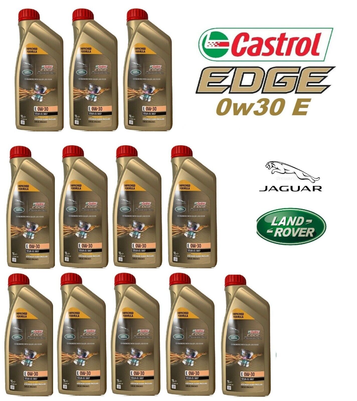12L OLIO MOTORE CASTROL EDGE PROFESSIONAL 0W30 E JAGUAR LAND ROVER STJLR.03.5007