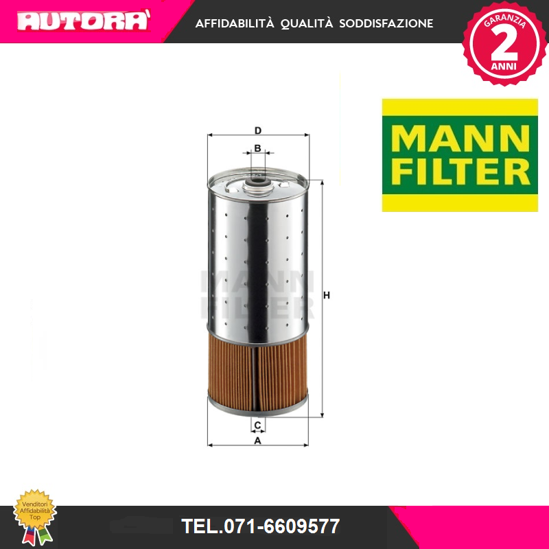 PF10551X Filtro olio (MARCA MANN FILTER).