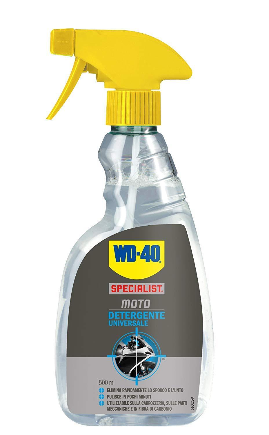 5 PEZZI DETERGENTE UNIVERSALE WD-40 SPECIALIST MOTO 500ML 39232