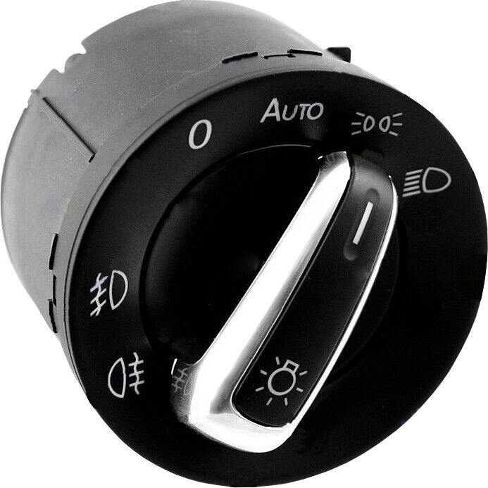 Interruttore Faro Principale Cromato Con Connettore 10 Pin Per SEAT, VW