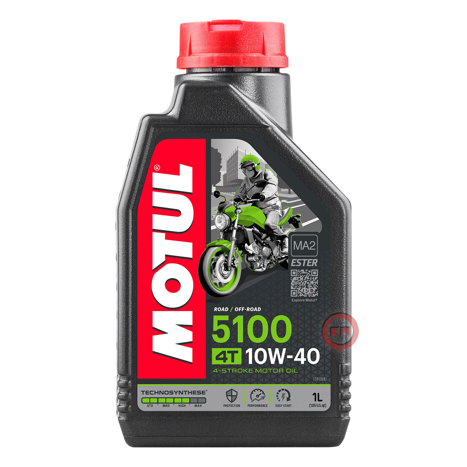 OLIO MOTORE MOTUL 5100 10W40 MA2 SEMISINTETICO MOTO STRADA / SCOOTER / QUAD 4T