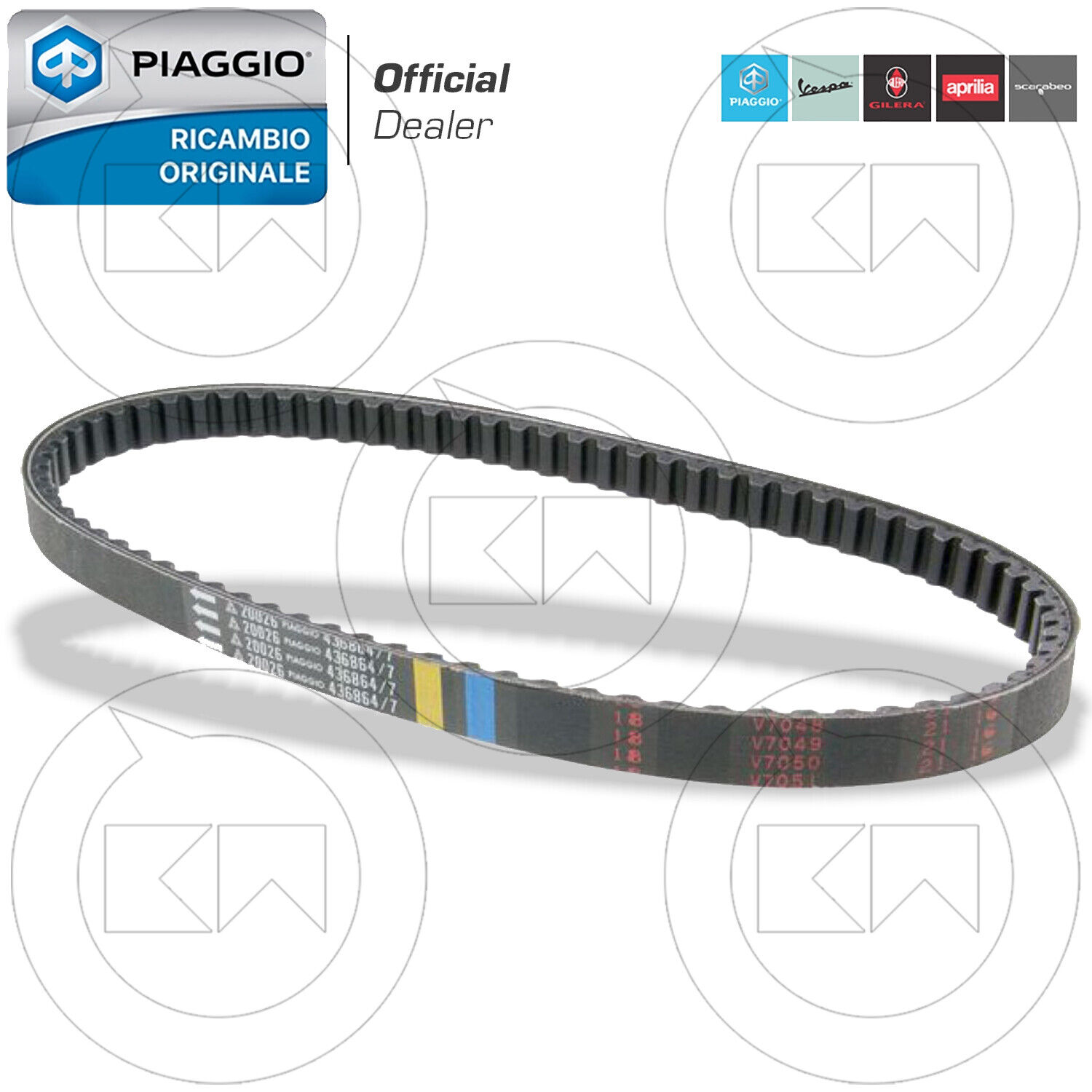 CINGHIA DI TRASMISSIONE ORIGINALE PIAGGIO NRG POWER DD SERIE SPECIALE 50 2007