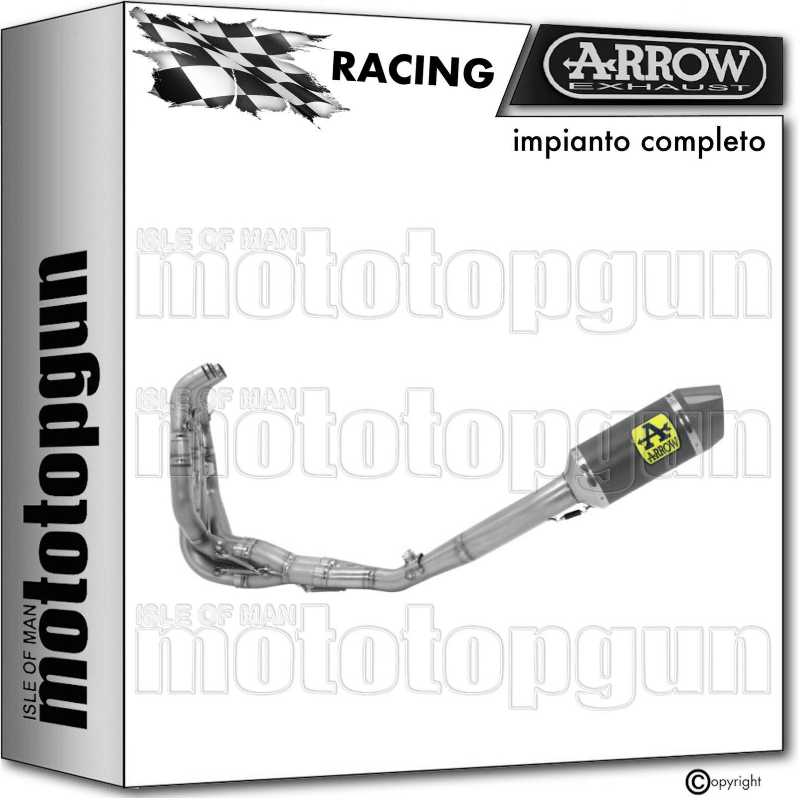 ARROW SCARICO COMPLETO COMP-EVO RACE-TECH CORTO CARBON KAWASAKI ZX-6R 2013 13