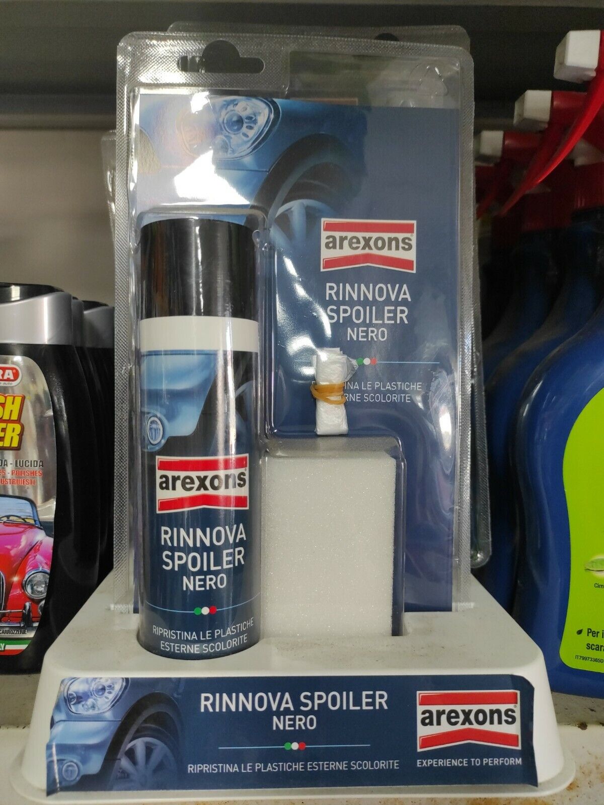 Arexons Rinnova Spoiler per Auto moto - Nero, 125ml