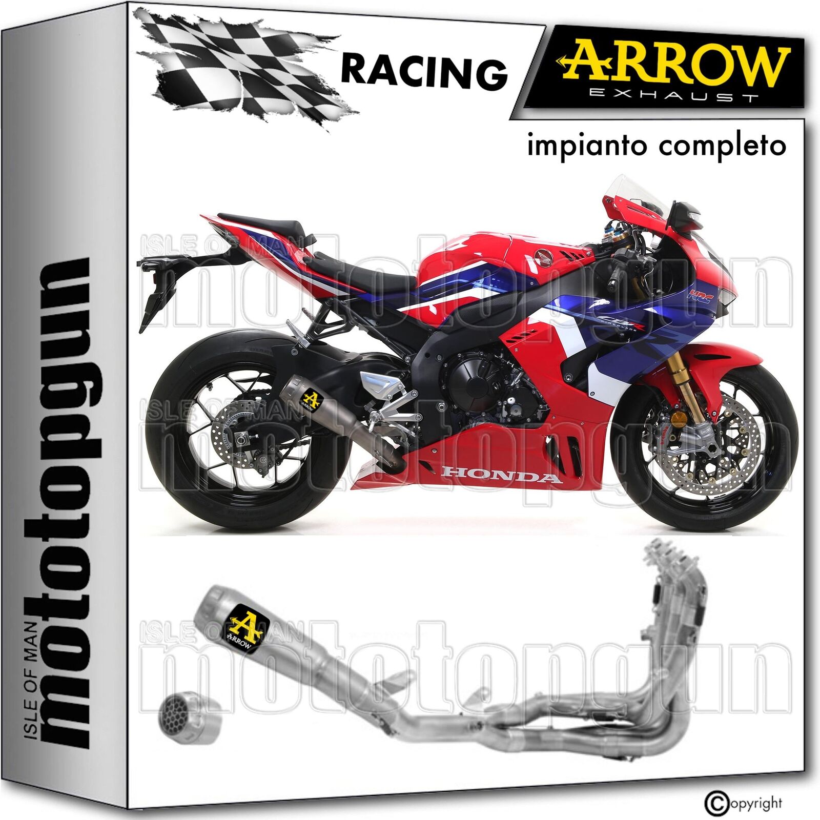 ARROW SCARICO COMPLETO FT COMP EVO PRO-RACE F-TITAN HONDA CBR 1000 RR-R 2022 22