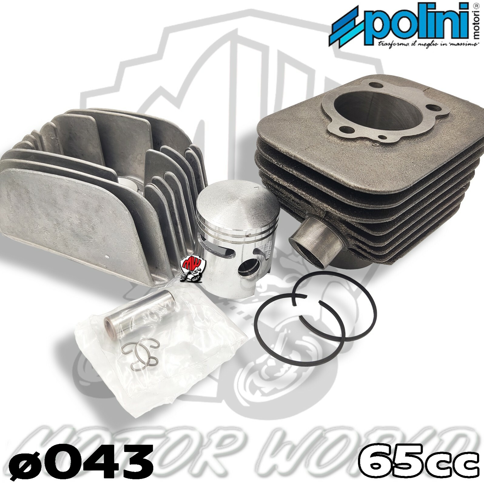 KIT CILINDRO CON TESTATA 140.0065 POLINI D.43 SP12 PIAGGIO SI BRAVO