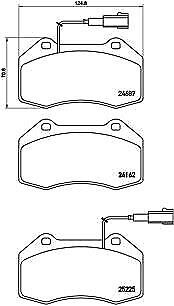 BREMBO P 23 139 Kit pastiglie freno per ABARTH 500 / 595 / 695, 500C / 595C / 69