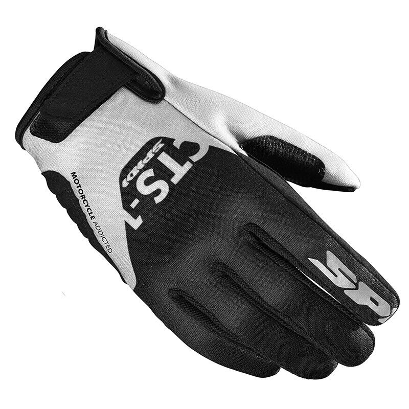 GUANTO GLOVE IN TESSUTO ELASTICIZZATO CTS-1 NERO BIANCO SPIDI SIZE M