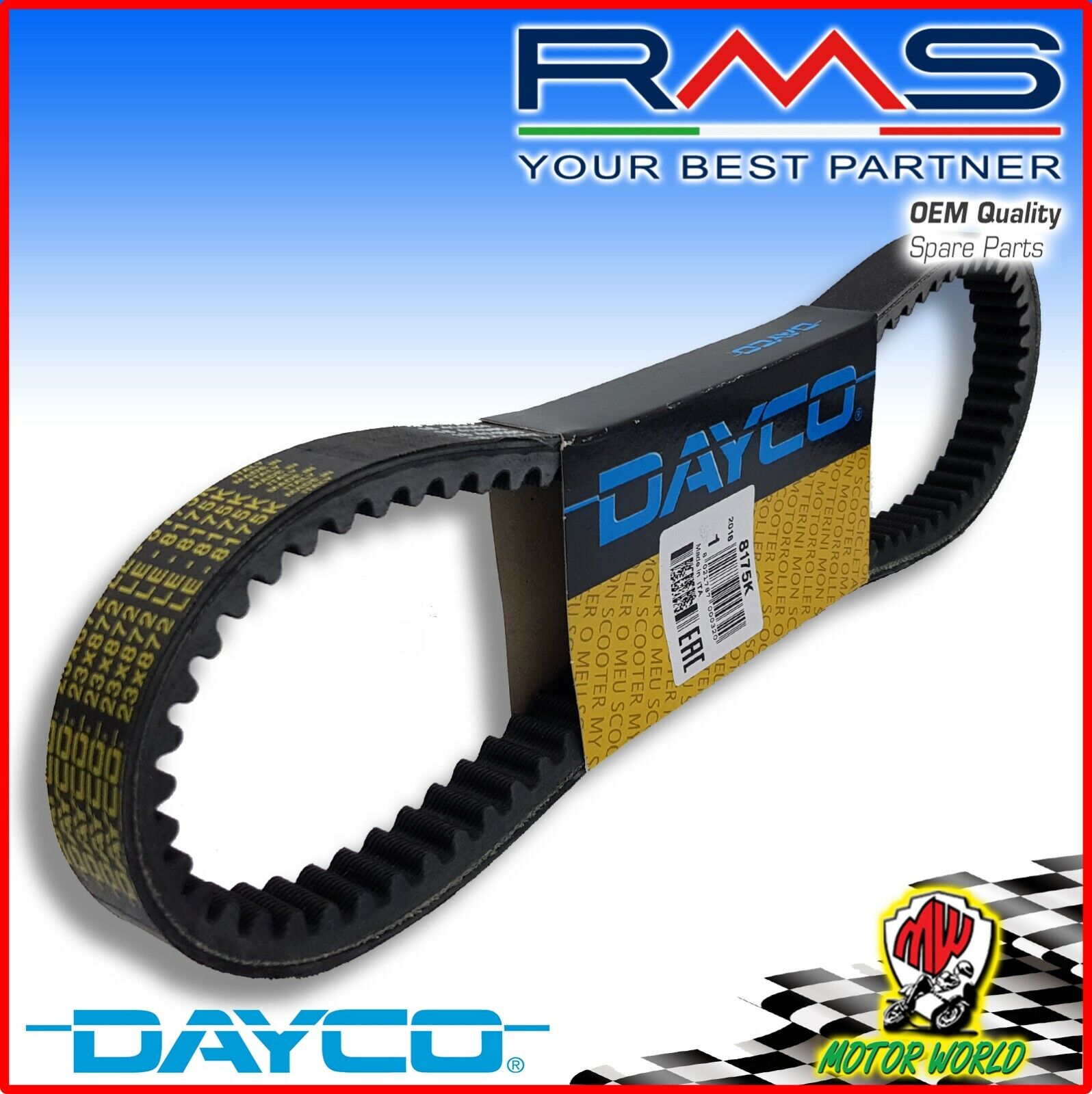 163750730 CINGHIA DAYCO RINFORZATA per MALAGUTI CENTRO IE 125 2008 2009