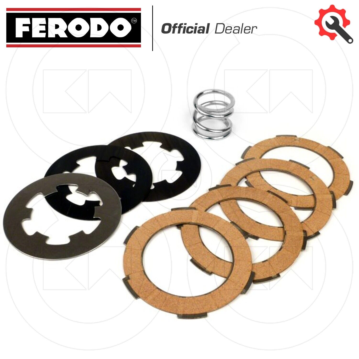 KIT COMPLETO FRIZIONE FERODO CON MOLLA PER PIAGGIO VESPA PK 125 125 1982 VMX1T
