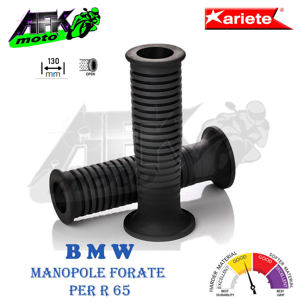 Manopole Forate Road Soft Grips 130 mm Nero BMW R 65 1985-1986-1987-1988-1989