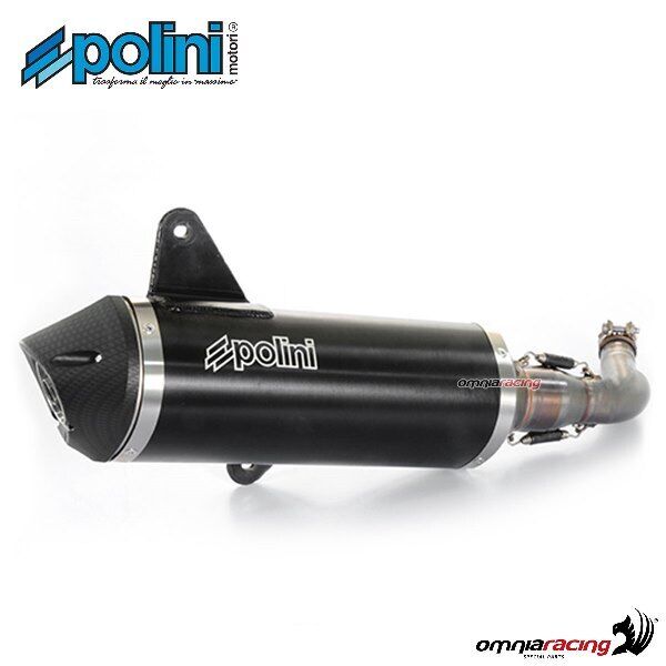 Polini steel full exhaust system for Vespa 200GT