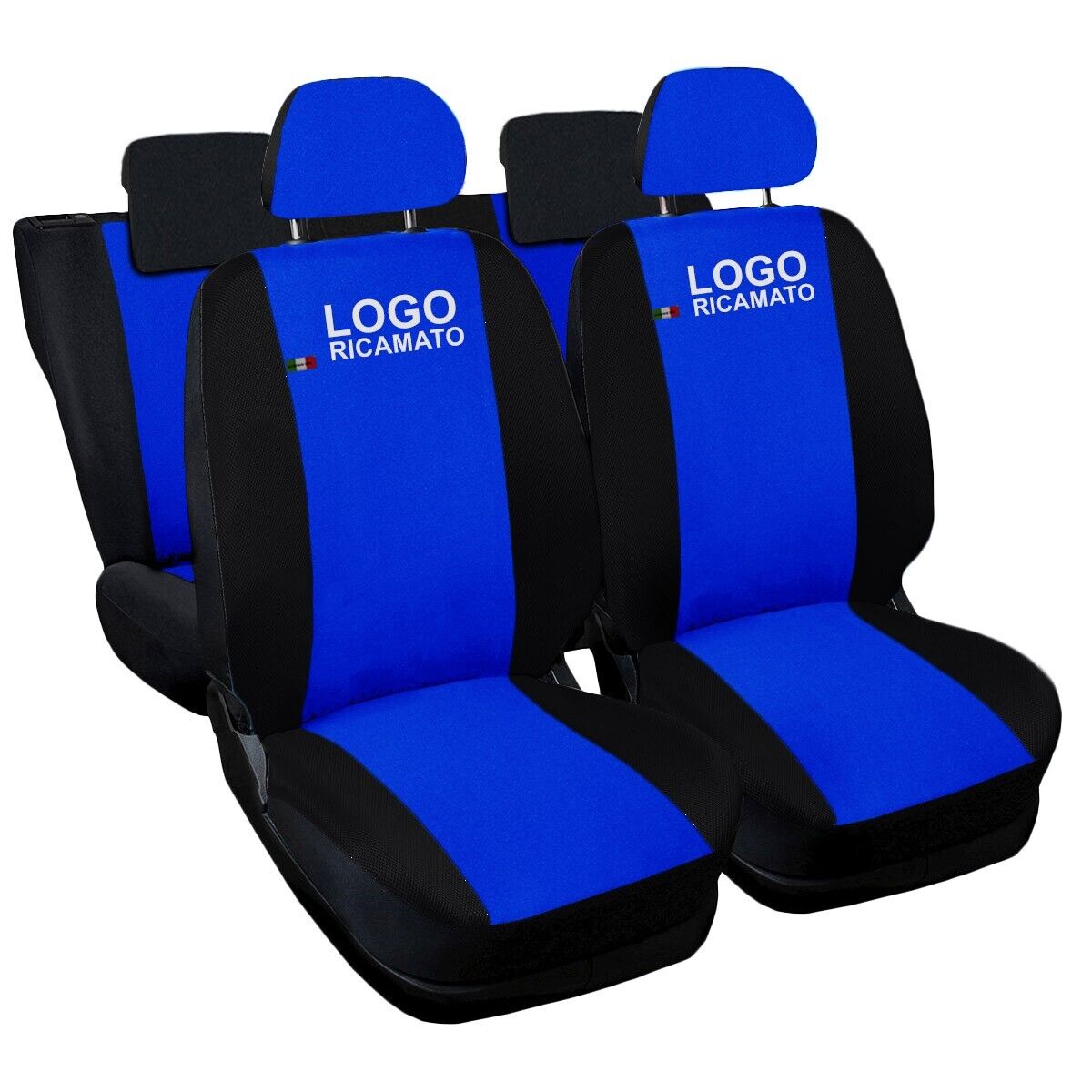 COPRISEDILI COMPATIBILI CON PANDA HYBRID POST. 60/40 BICOLORE BLU ROYAL NERO