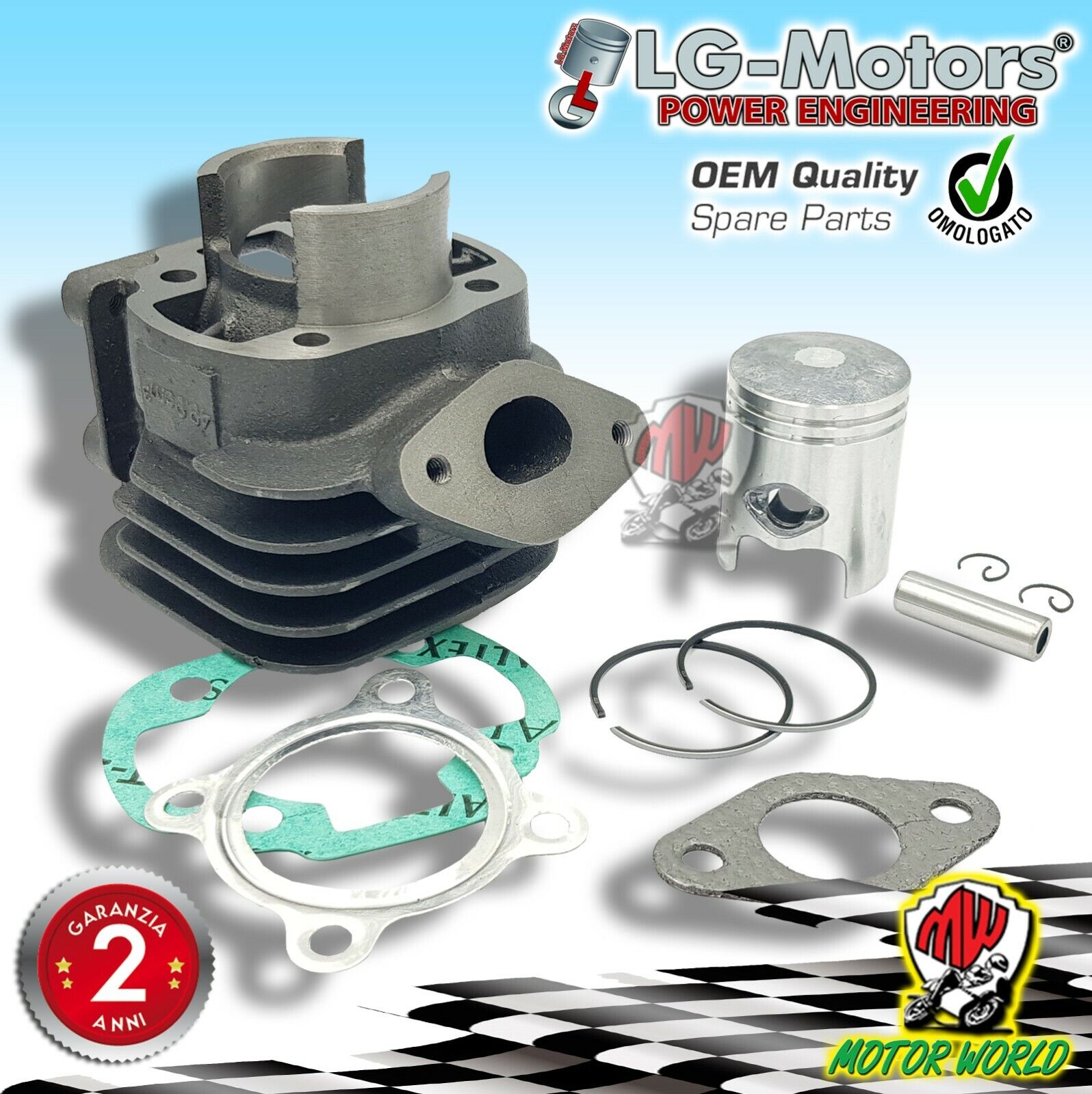 GRUPPO TERMICO 50cc CILINDRO Ø40 ITALJET SCOOP 50 2T