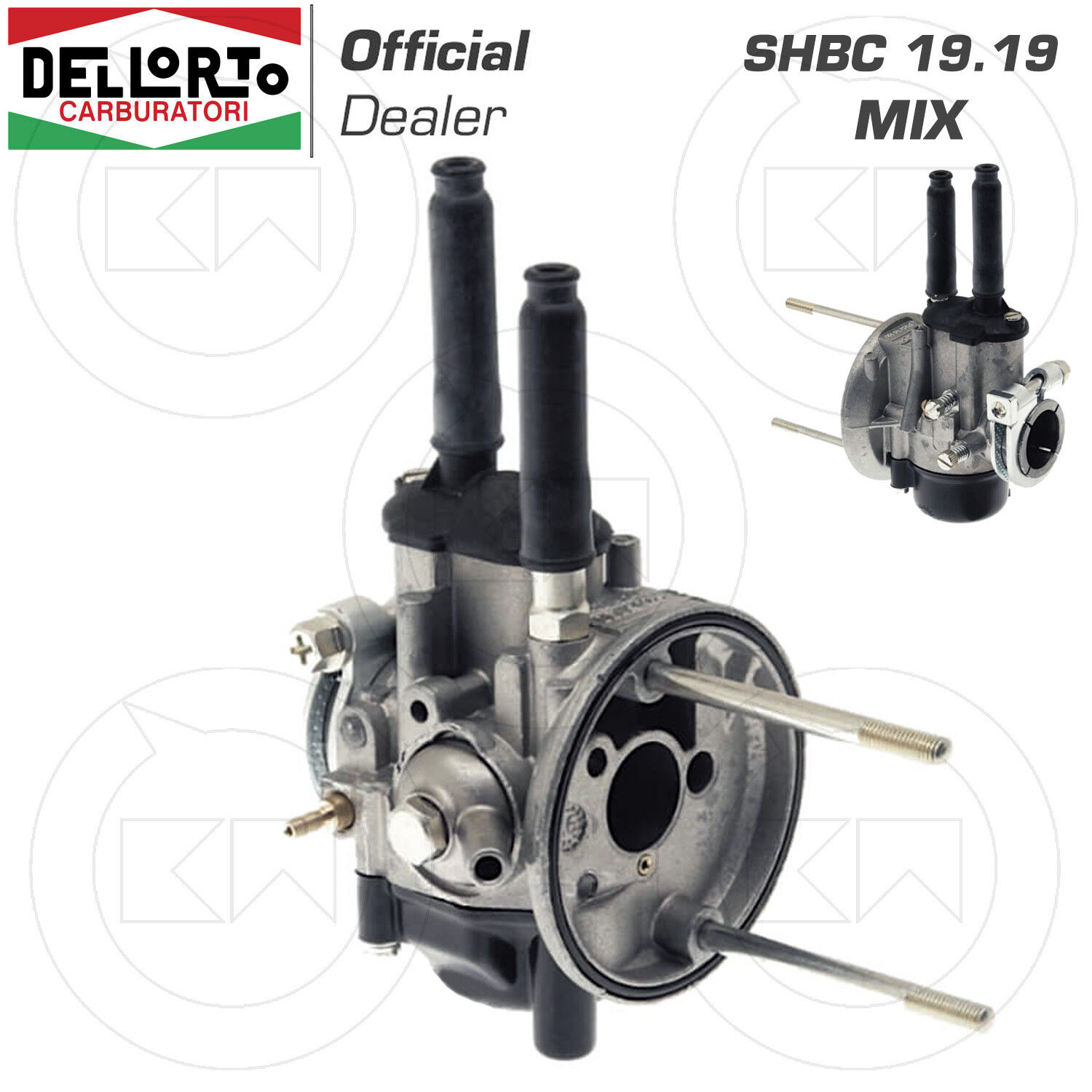 CARBURATORE 0905 DELL'ORTO SHBC 19-19 PIAGGIO APE FL-FL2 (TL6T) 50 1989 > 1995