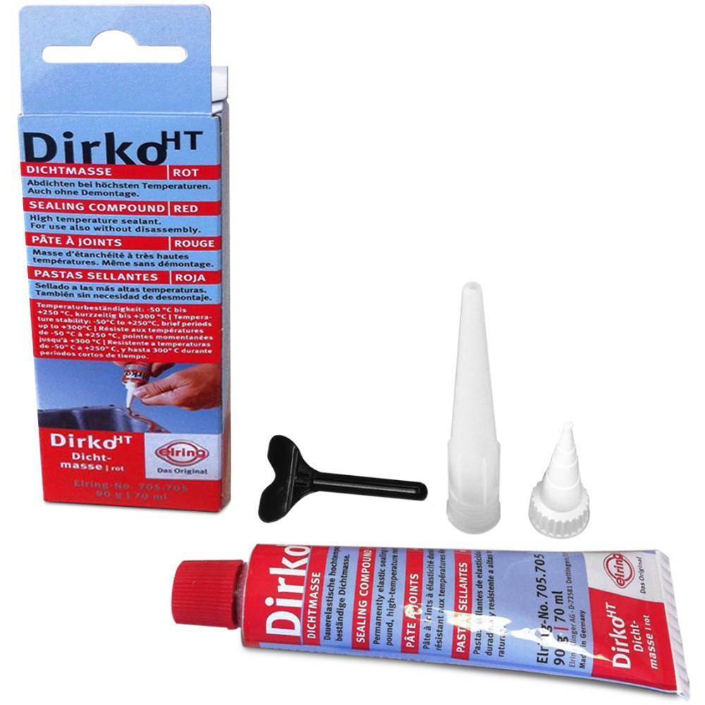 GUARNIZIONE PASTA ROSSA DIRKO ALTA TEMPERATURA  (TUBO DA 70ml)