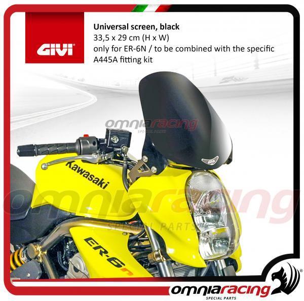 GIVI Specific screen black, 33.5 x 29 cm for KTM Duke 690 12> 16