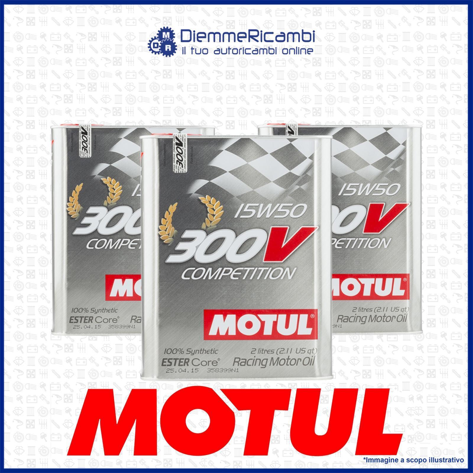 6 Litri OLIO MOTUL 300V 15W50 COMPETITION ESTER CORE - RACING MOTOR OIL