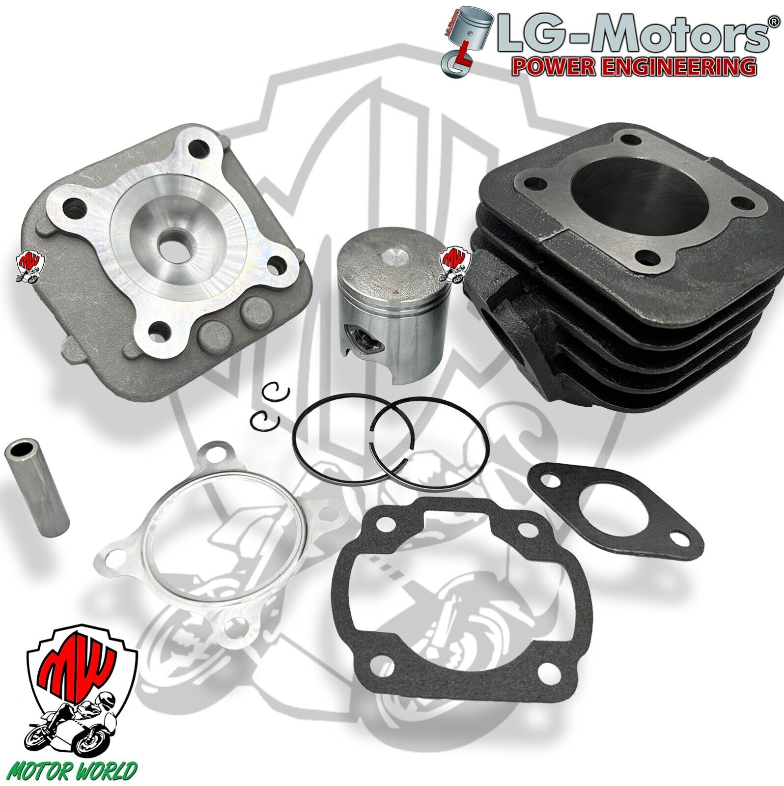 Gruppo Termico completo Cilindro ø47 Pistone 80cc APRILIA RALLY 50 2T