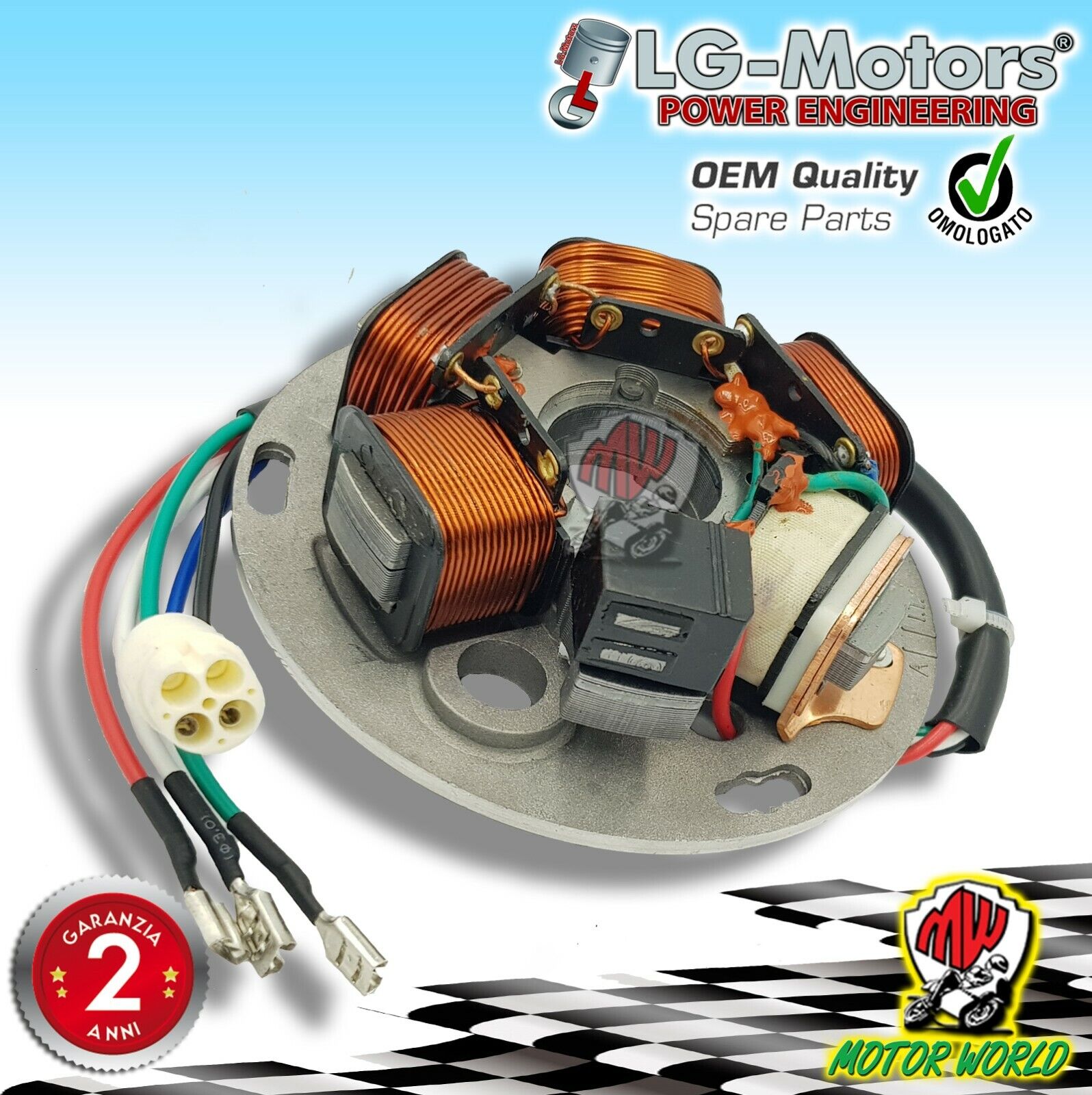 STATORE MAGNETE VOLANO PER PIAGGIO Vespa PX E DT 125 2008 2009 2010